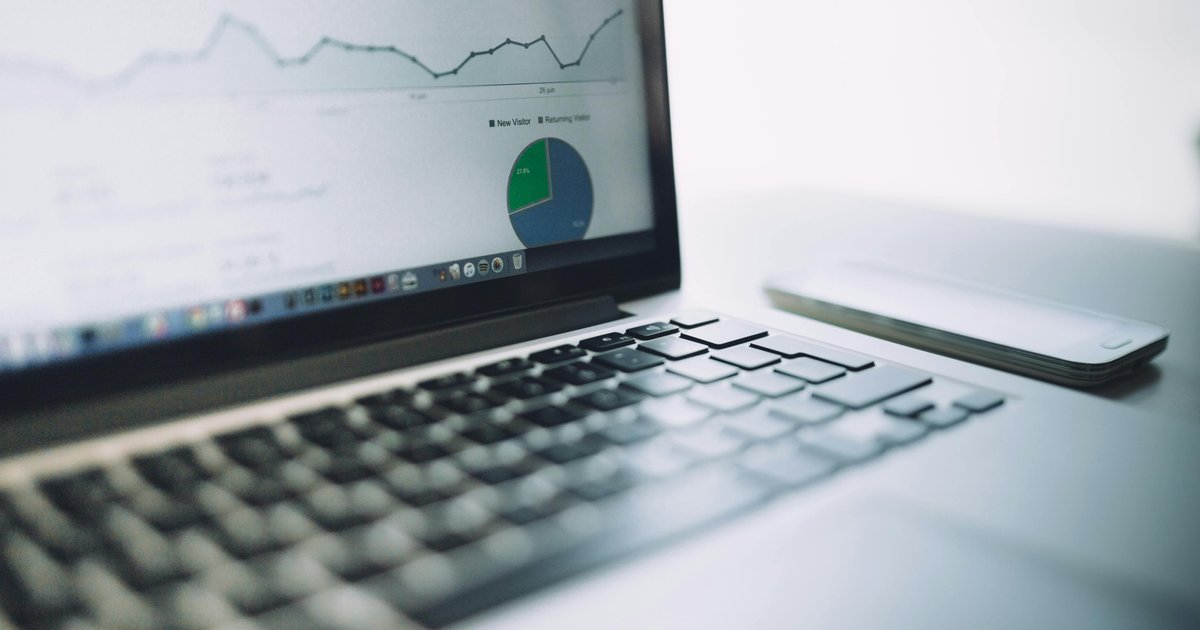 Computer screen showing analytics dashboard with charts, graphs and data visualization for software analysis